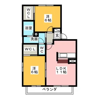 春風の丘 C棟【2階】の間取り