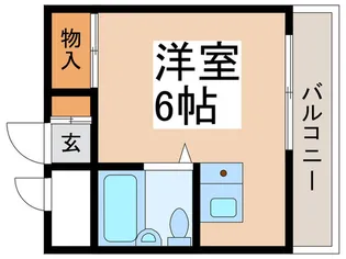明星館【8階】の間取り