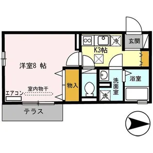 リヤフィールド【2階】の間取り