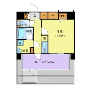 ジェノヴィア上野IIスカイガーデン【11階】の間取り