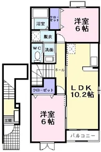 カルムメゾン【2階】の間取り