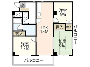 第2古江グリーンハイツ【4階】の間取り
