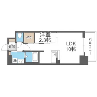 コンフォリア・リヴ北浜平野町【8階】の間取り