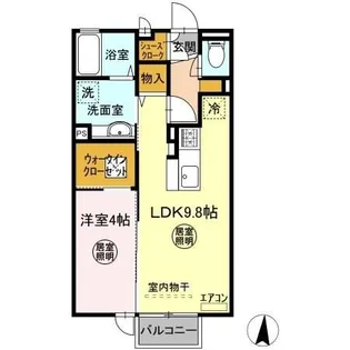 大黒屋 十番館【1階】の間取り