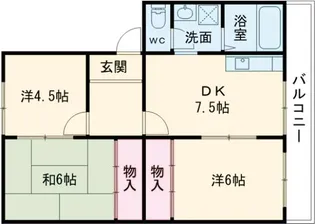 すずらん台コート【4階】の間取り