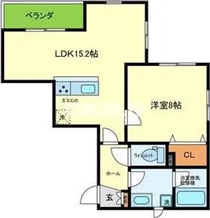 villa le Euphoria KITANO【2階】の間取り