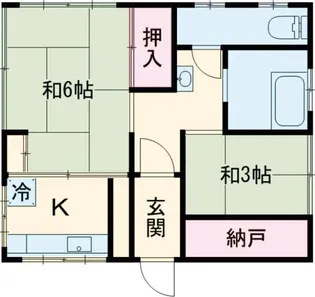 山梨荘【1階】の間取り