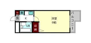 シティパレス富雄北【3階】の間取り