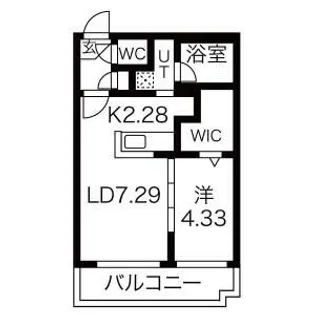 S-RESIDENCE西町【4階】の間取り