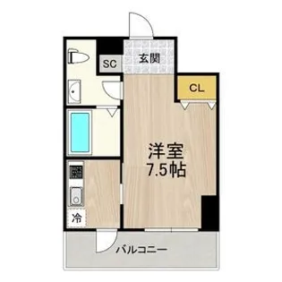 フロンティアタワー名駅南(旧CITY SPIRE 名駅南)【6階】の間取り