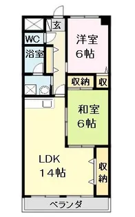 ビューテラスツジ【3階】の間取り
