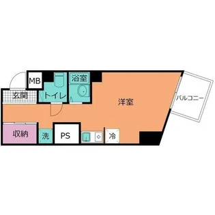 ベルボヌール大手町【8階】の間取り