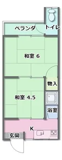 大阪府豊中市服部寿町2【アパート】の間取り