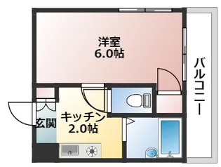 グランツ中村【6階】の間取り