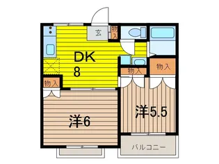 サニーホームズ【1階】の間取り