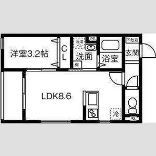 La Blanche【1階】の間取り