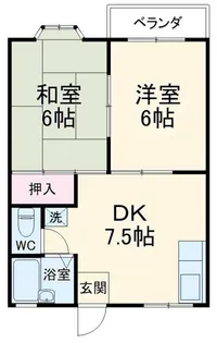 アルバ三浦海岸【2階】の間取り