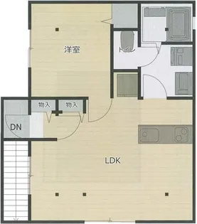 埼玉県川口市南鳩ヶ谷5【アパート】の間取り