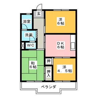 タートルヒルズ黒沢台【2階】の間取り