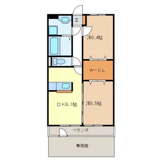 マジェスティ【1階】の間取り