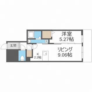 ピオネロ琴似【5階】の間取り