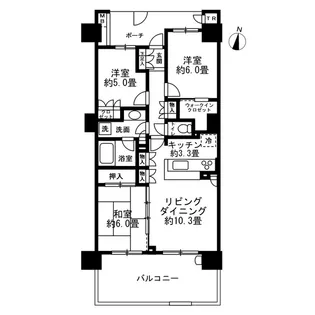 ヴィークステージ北千住イーストレジデンス【3階】の間取り