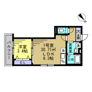 埼玉県ふじみ野市大原1【アパート】の間取り