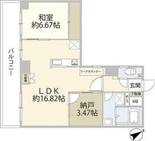 クローバーライフ桜森【6階】の間取り