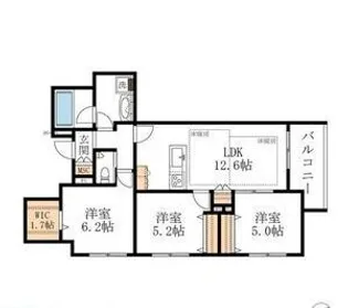HEBEL MAISON 徳川園【2階】の間取り