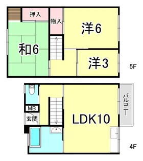 兵庫県明石市松が丘1【マンション】の間取り