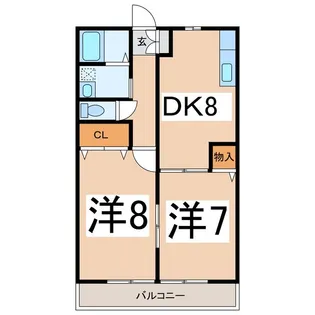 ヴィサージュYoda【1階】の間取り