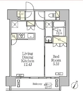 ジオエント白金台【8階】の間取り