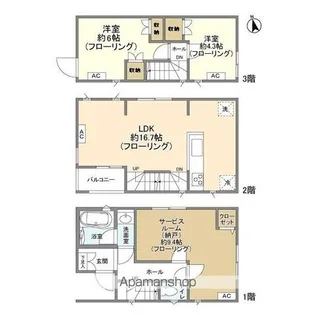 東京都調布市多摩川2【一戸建】の間取り