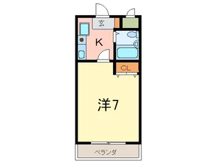 甲南フラット【4階】の間取り