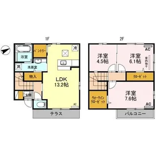 大分県大分市王子町【一戸建】の間取り