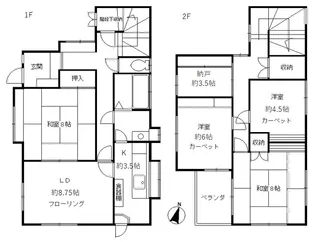 埼玉県朝霞市朝志ケ丘4【一戸建】の間取り