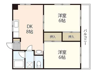 ニュウハイム草津東【4階】の間取り