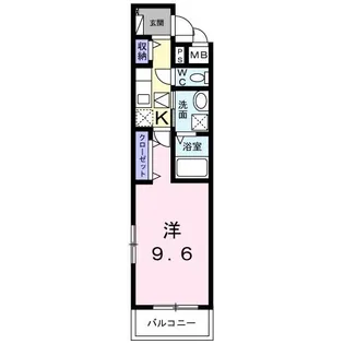 リオ【1階】の間取り