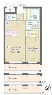 バルム下馬【4階】の間取り