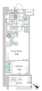 レガシス中目黒【3階】の間取り