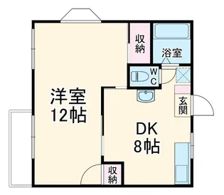 1LDKの間取り画像