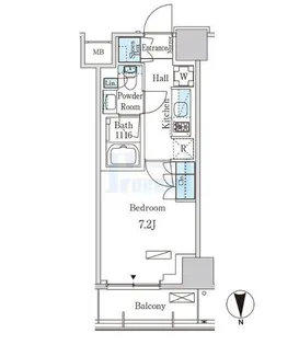 パークアクシス池袋【10階】の間取り