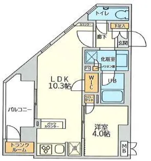 クラッシーコート北大塚【3階】の間取り