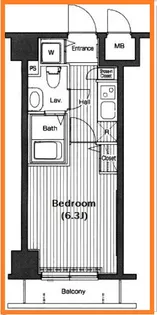 グランド・ガーラ高輪【7階】の間取り