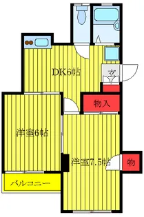 タナカハイツ【2階】の間取り