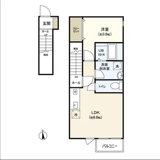 あすとPark名取【2階】の間取り