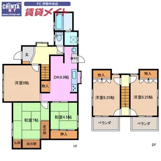 三重県伊勢市大湊町【一戸建】の間取り
