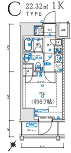 レグゼ 横濱関内【4階】の間取り