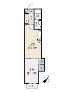 ベルメゾンT【2階】の間取り