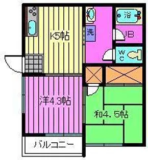 トリエールもとまち【1階】の間取り